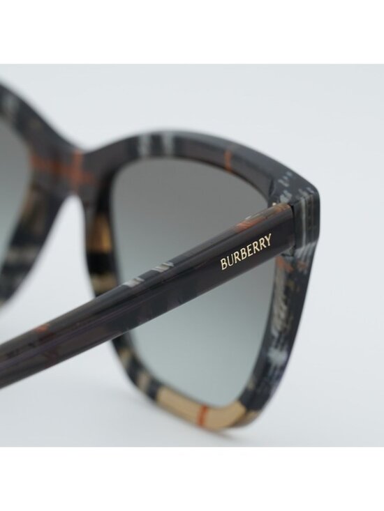Burberry BE4470 420211 Sunglasses Brown/Check Sand Cat Eye Frame main image 9